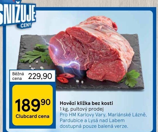 Hovězí přední bez kosti - kližka