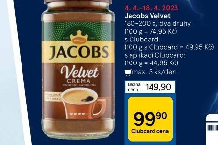 Instantní káva Jacobs Velvet