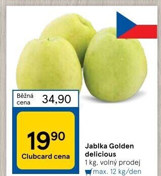 Jablka Golden Delicious