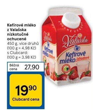 Kefírové mléko ochucené Mlékárna Valašské Meziříčí