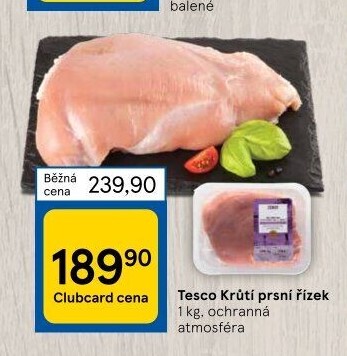 Krůtí prsní řízky Tesco