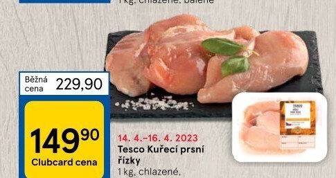 Kuřecí prsní řízky Tesco