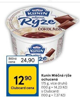 Mléčná rýže Kunín