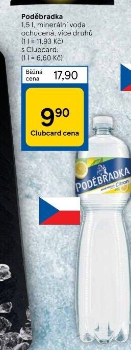 Ochucená voda Poděbradka