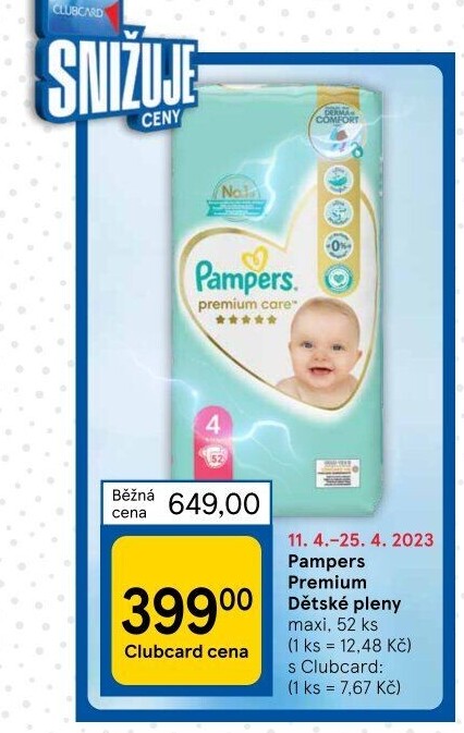 Pleny dětské Pampers Premium Care