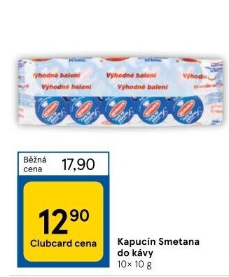 Smetánky do kávy Kapucín