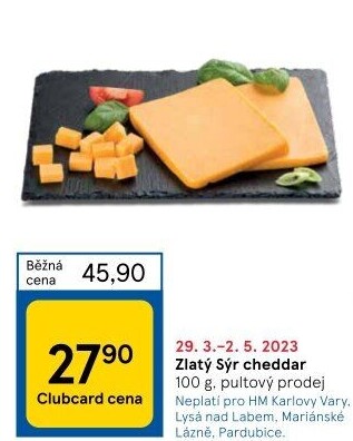 Sýr Cheddar Zlatý sýr