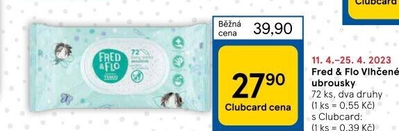 Vlhčené ubrousky Fred&amp