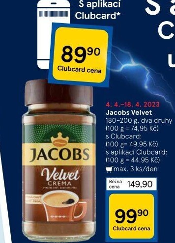 Instantní káva Jacobs Velvet