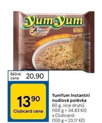 Instantní polévka YumYum