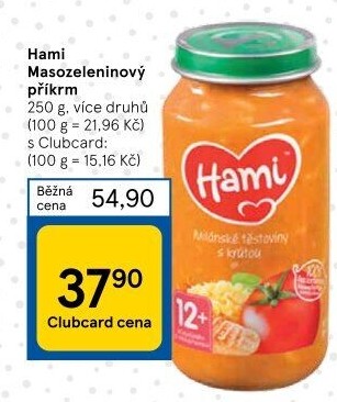 Příkrm masozeleninový Hami