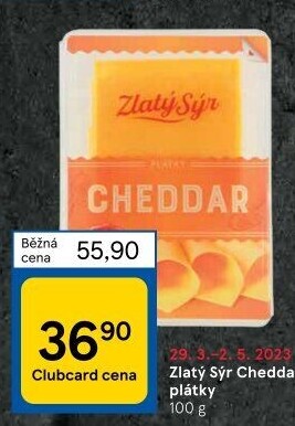 Sýr Cheddar Zlatý sýr