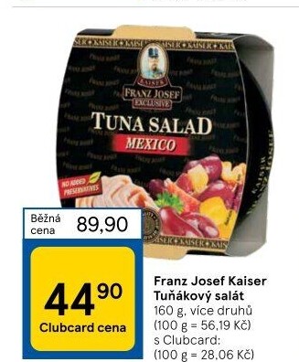 Tuňákový salát Exclusive Franz Josef Kaiser