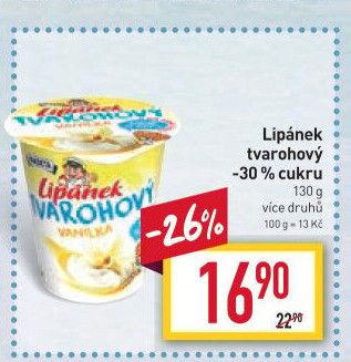 Dezert Lipánek tvarohový Madeta