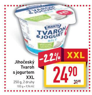 Dezert tvaroh s jogurtem jihočeský Madeta