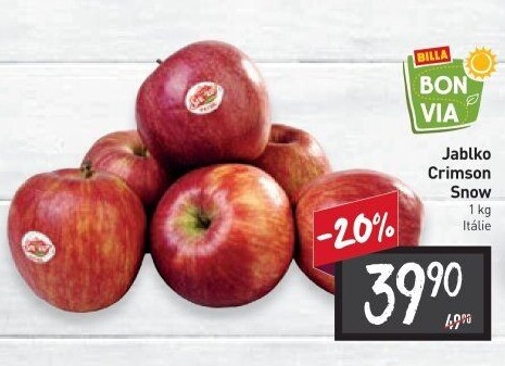 Jablka Crimson Snow Billa Bonvia