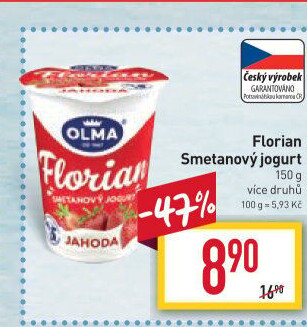 Jogurt smetanový Florian Olma