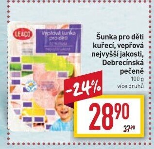 Kuřecí šunka dětská LE&amp