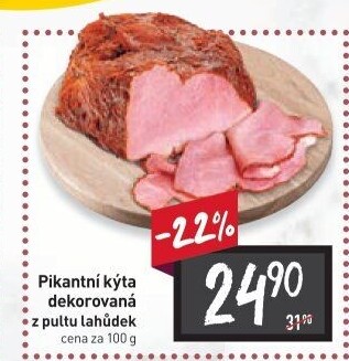 Kýta dekorovaná pikantní
