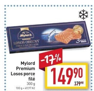 Losos filé mražený Premium Mylord