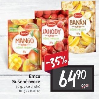Ovoce sušené mrazem Emco