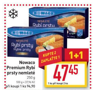 Rybí prsty nemleté mražené Nowaco Premium