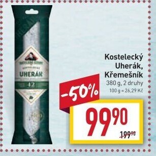 Salám Uherák kostelecký Kostelecké uzeniny