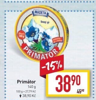 Sýr tavený Primátor Madeta