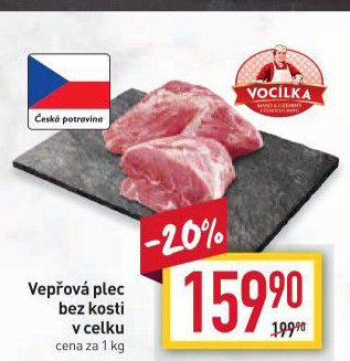 Vepřová plec bez kosti Vocílka
