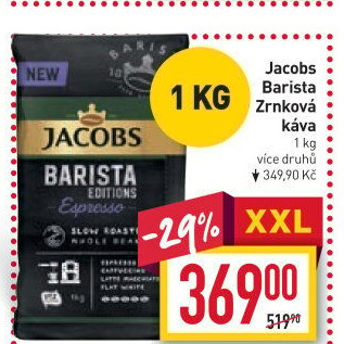 Zrnková káva Barista Jacobs