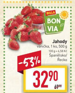 Jahody Billa Bonvia