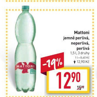 Přírodní voda Mattoni