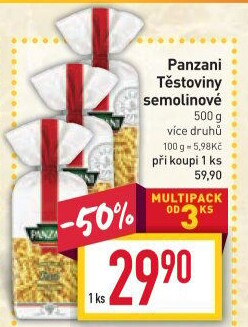 Těstoviny Panzani