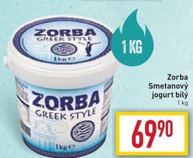 Bílý jogurt smetanový Zorba