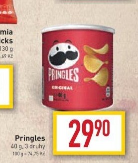 Chipsy Pringles - tubus