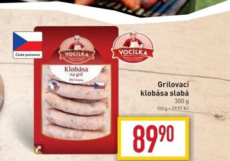 Klobása na gril Vocílka