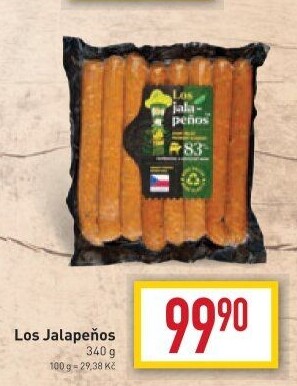Klobásy na grilování Los Jalapeňos Kostelecké uzeniny