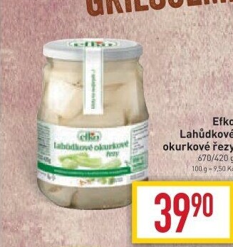 Lahůdkové okurkové řezy Efko