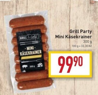 Mini Käsekrainer Grill Party