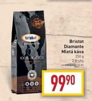 Mleté kávy Diamante Bristot
