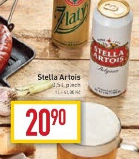 Pivo světlý ležák Stella Artois