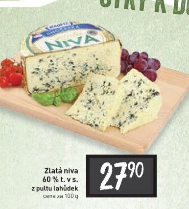 Sýr Niva zlatá Jihočeská 60% Madeta