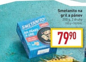 Sýr Smetanito na gril Želetava