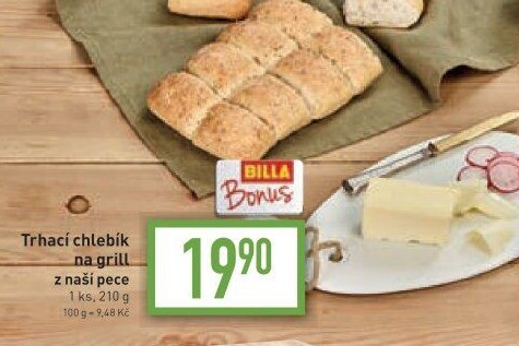 Trhací chlebík na gril