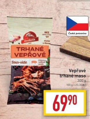Vepřové trhané maso sous vide Krahulík