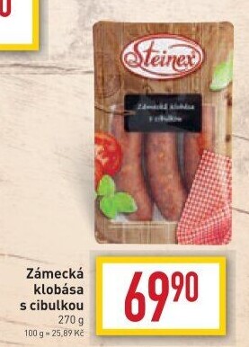 Zámecká klobása s cibulkou Steinex