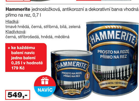 Barva přímo na rez Hammerite