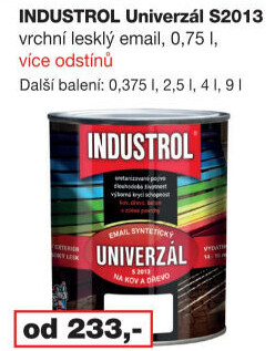 Nátěr na kov a dřevo Univerzál Industrol