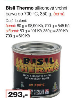 Silikonová vrchní barva Thermo Bisil