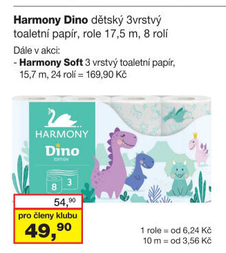 Toaletní papír 3vrstvý Harmony